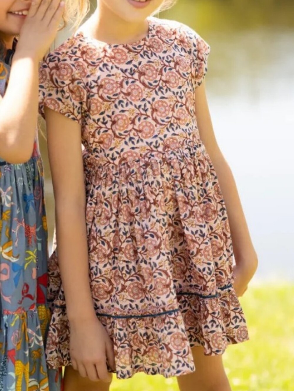 Pink Chicken Niley Dress In Pink Blossom Girls Size 6
